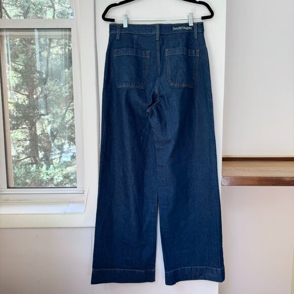 NWT Favorite Daughter Mischa High Rise Wide Leg Jeans Denim in Pepper Blue 30 - Picture 6 of 16
